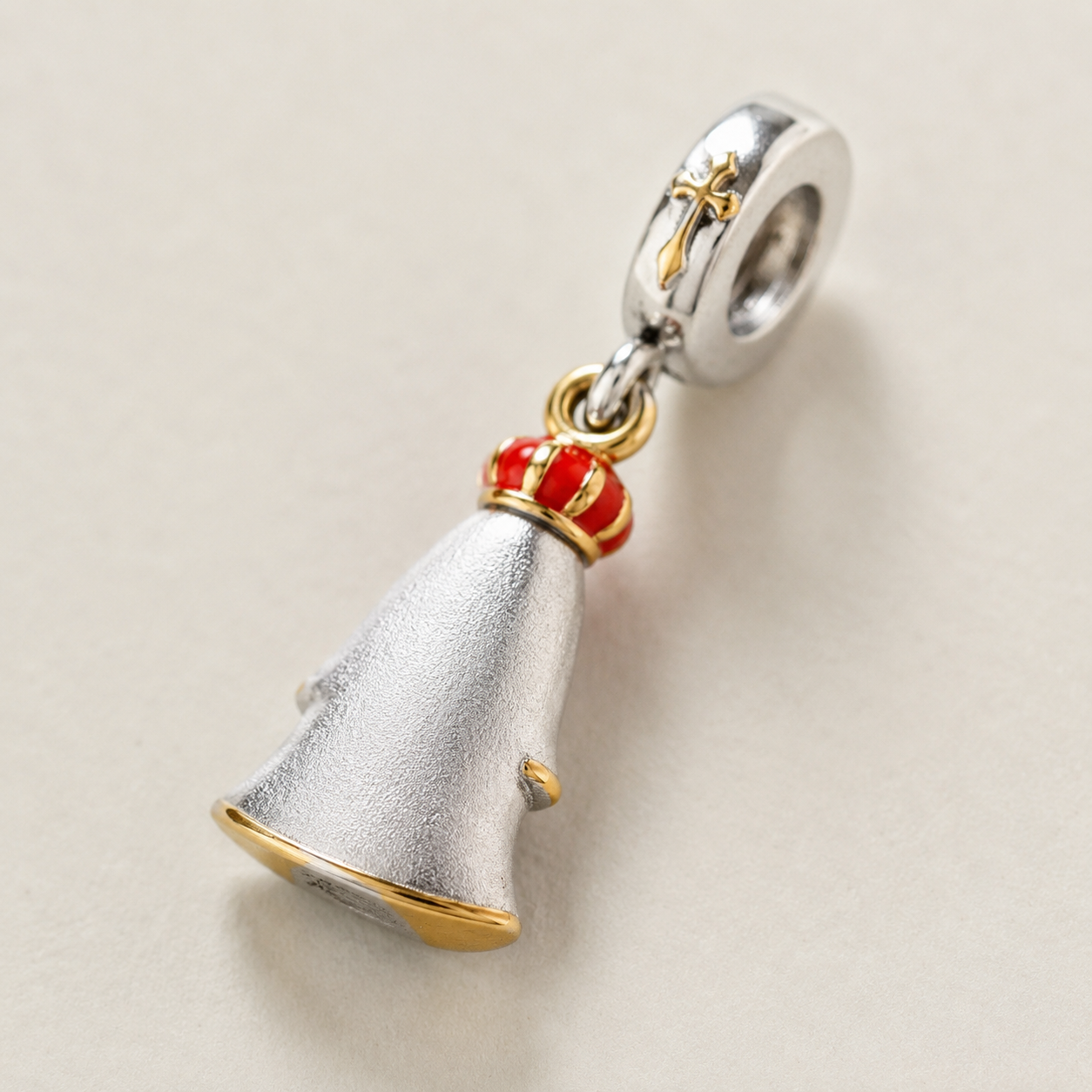 Dije Virgen de Fátima Mensajera de Paz — Plata 925