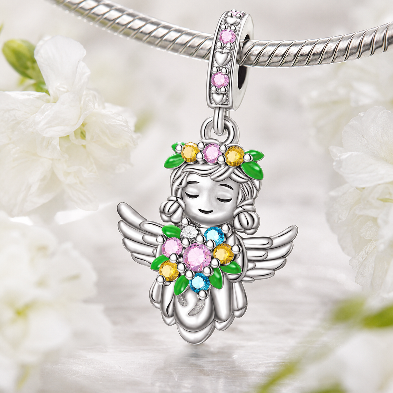 Dije Ángel de las Flores