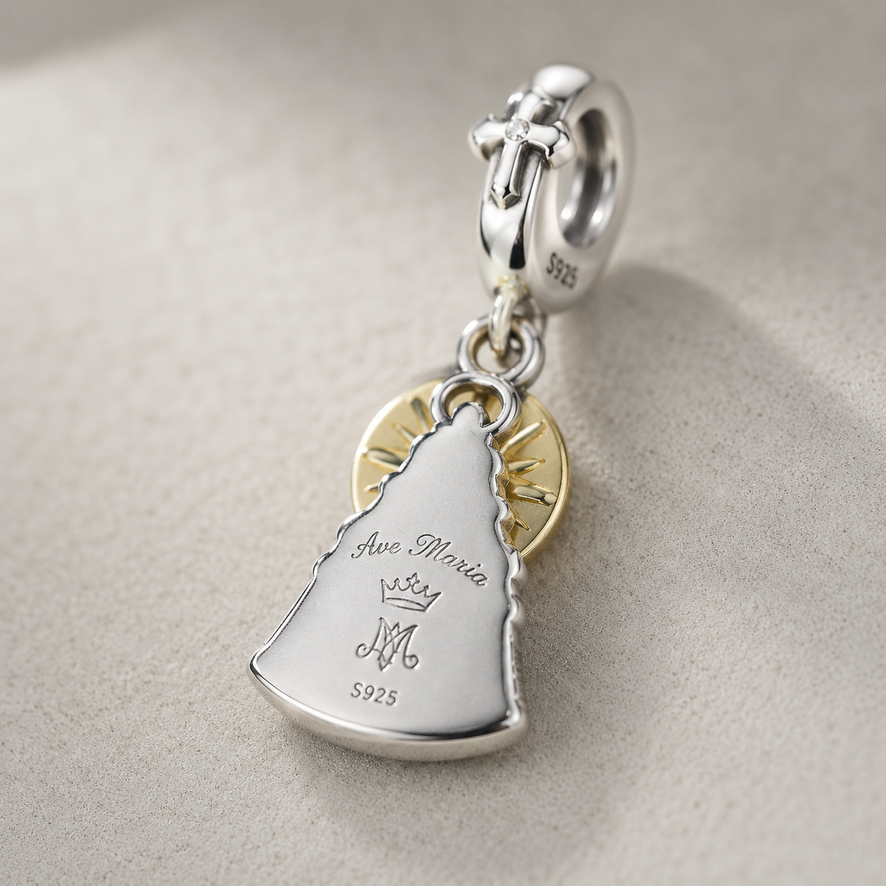 Dije Nuestra Señora Aparecida — Plata 925