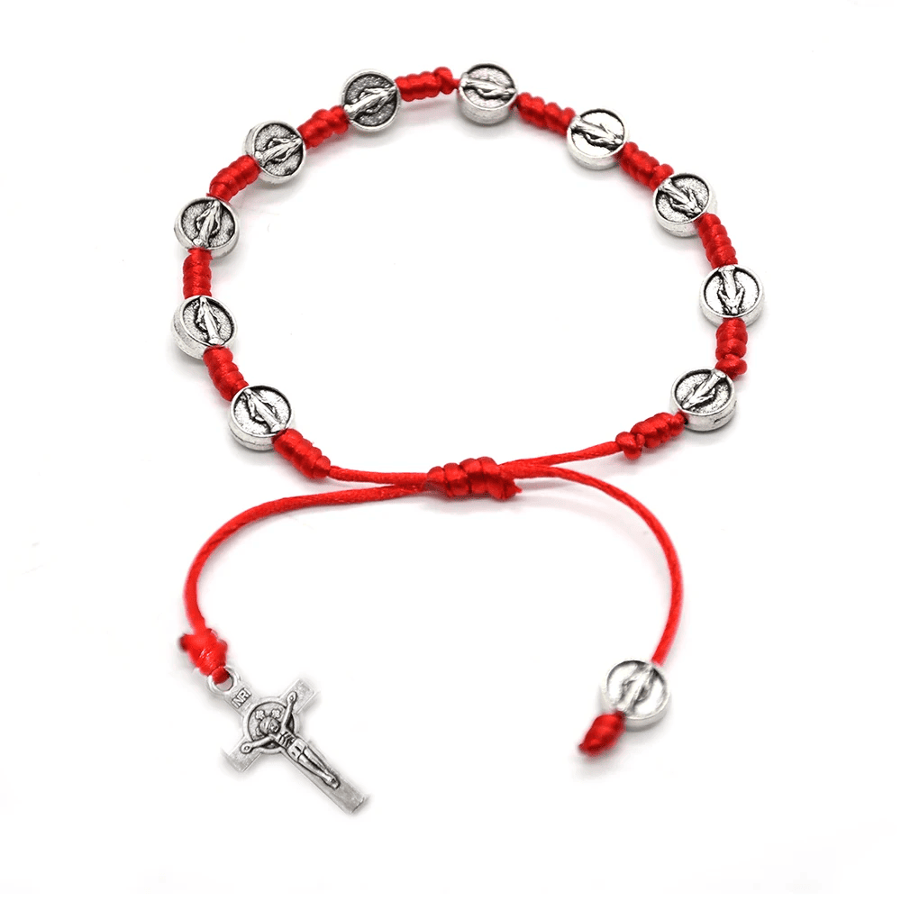 Pulsera San Benito de Protección Escarlata