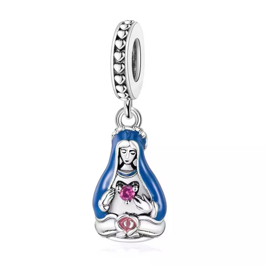 Dije en Plata 925 Inmaculado Corazón de María