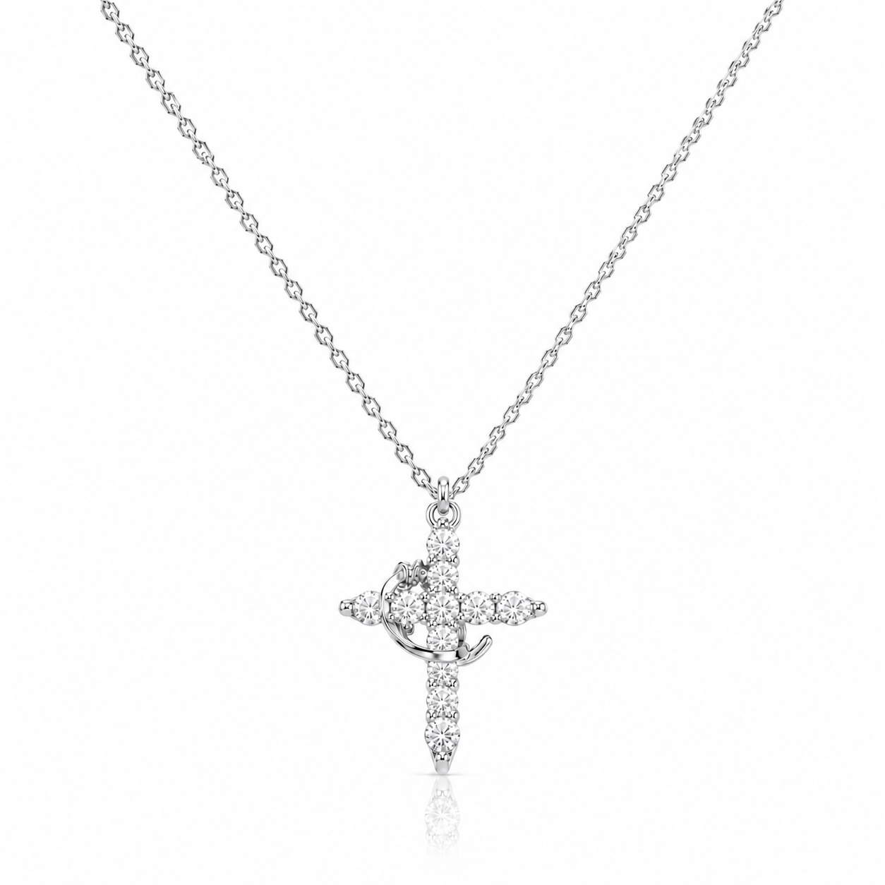 Collar Cruz & Corona – Elegancia y Propósito