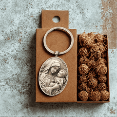 Llavero Virgen María Retro