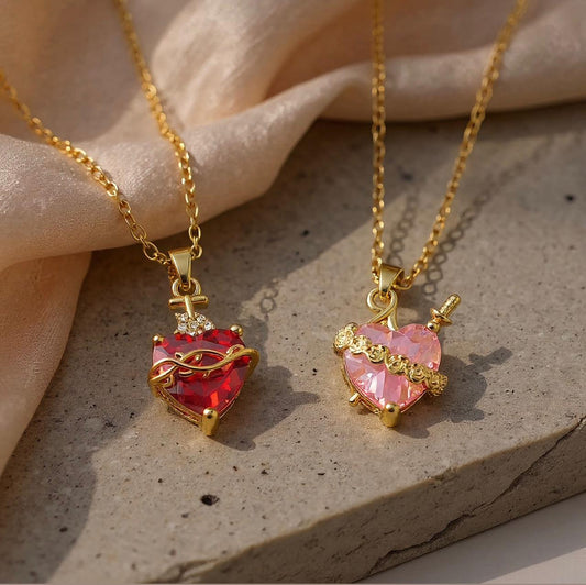 Kit de Collares del Sagrado Corazón de Jesús y del Inmaculado Corazón de María