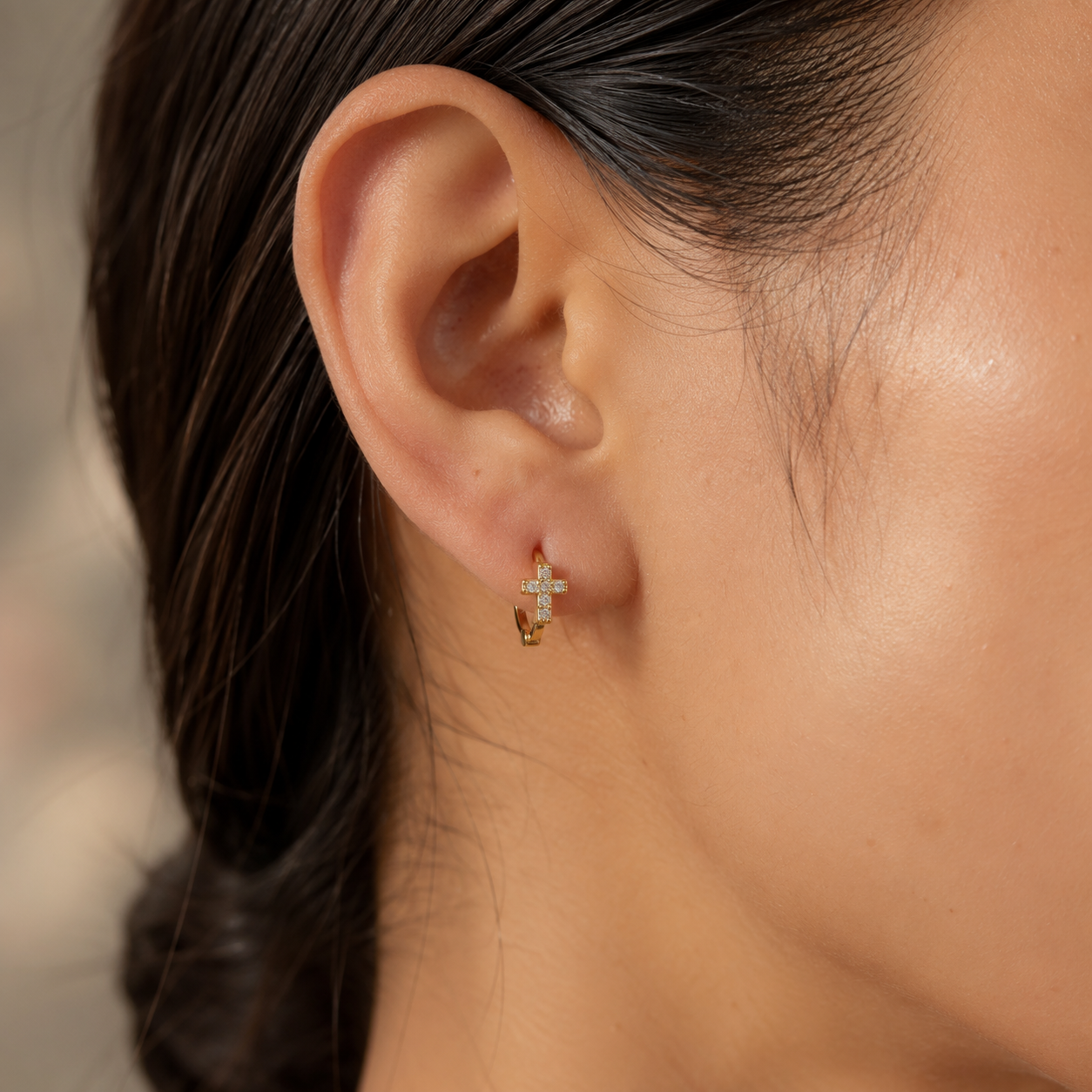 Aretes Brillo de la Cruz