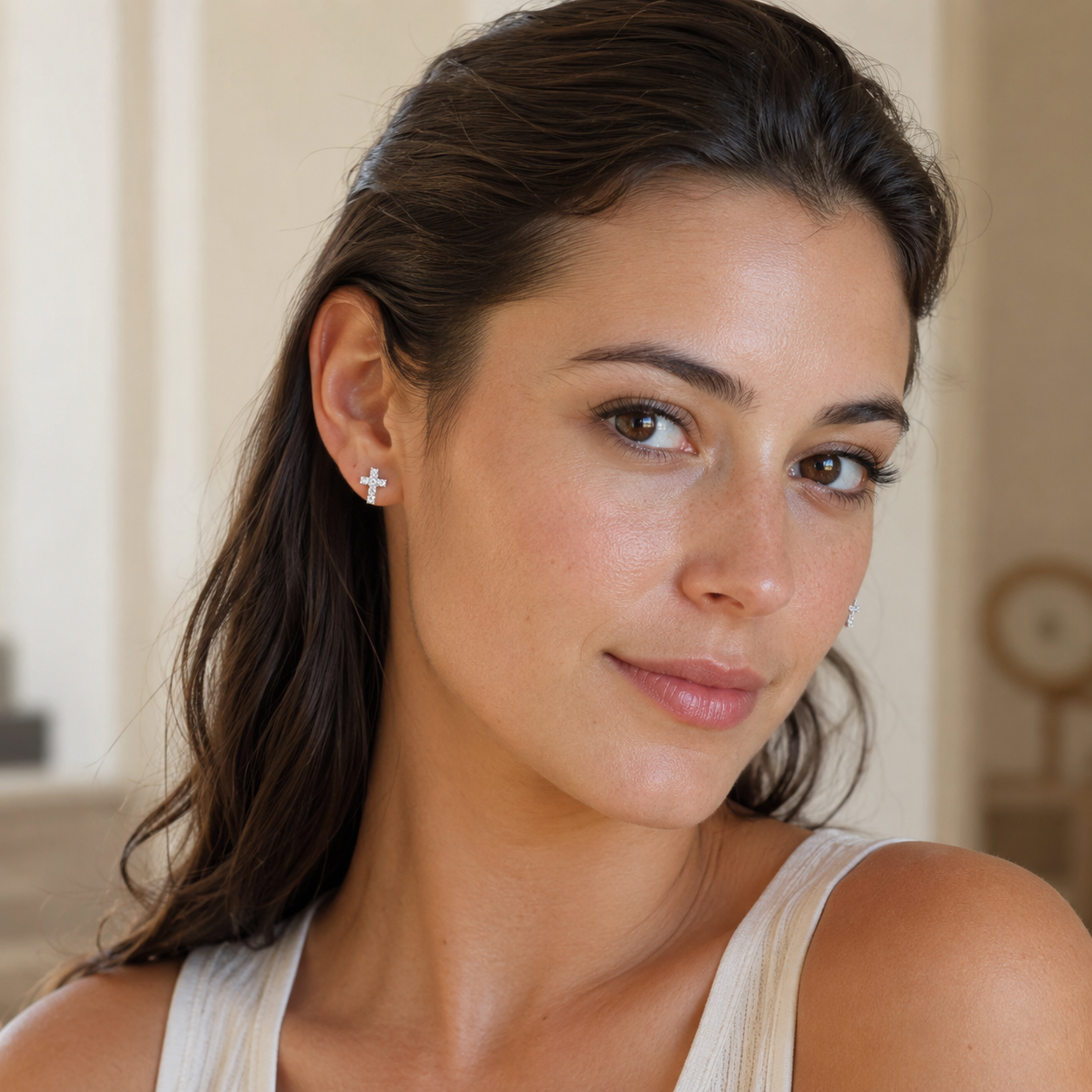Aretes Fe Brillante
