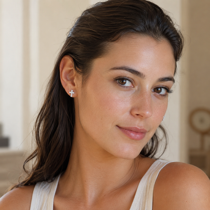 Aretes Fe Brillante
