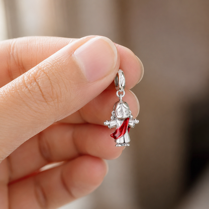 Dije Cristo Rey Resucitado — Plata 925