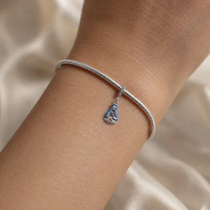 Dije Inmaculado Corazón de María — Plata 925