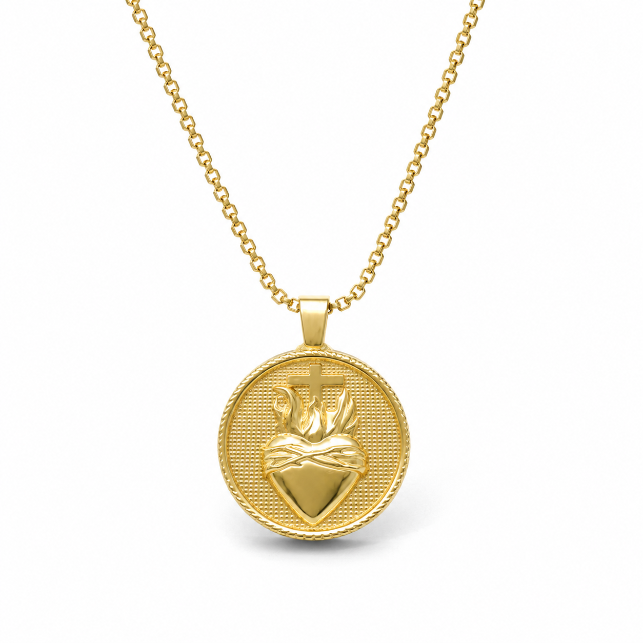 Collar Corazón Ardiente