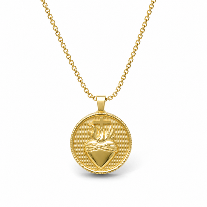 Collar Corazón Ardiente
