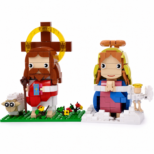 Lego Jesús y Virgen María