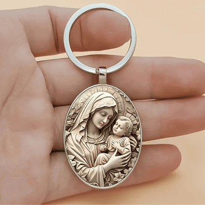 Llavero Virgen María Retro