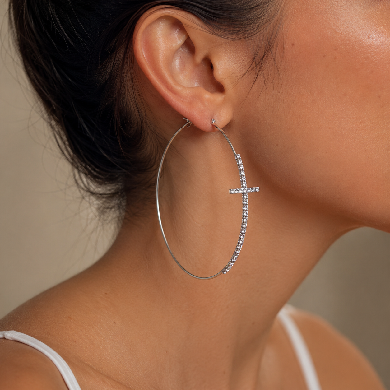 Aretes Cruz de Luz