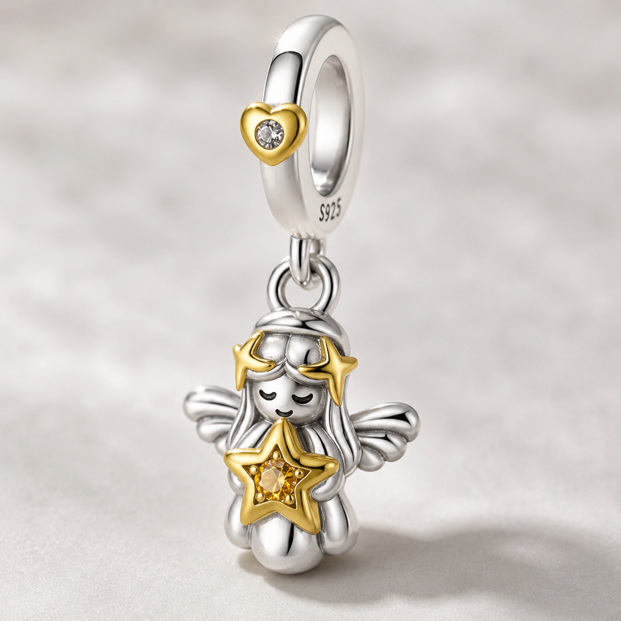 Dije Ángel Guardián Celestial — Plata 925