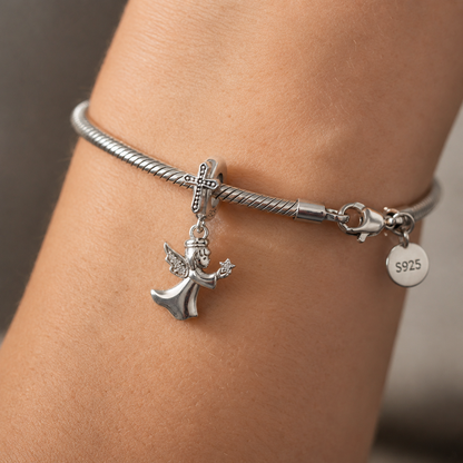 Dije Ángel con Estrella — Plata 925