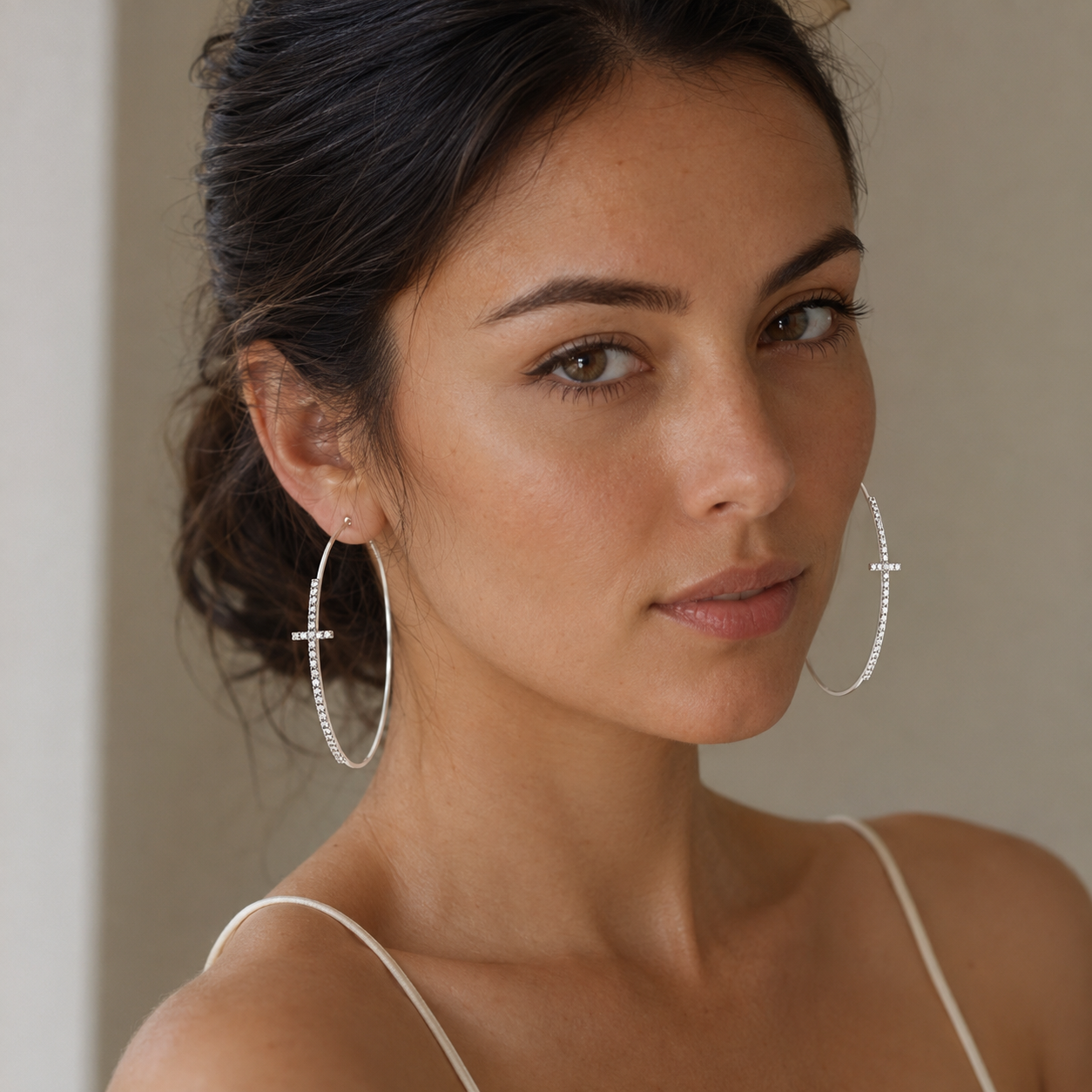 Aretes Cruz de Luz