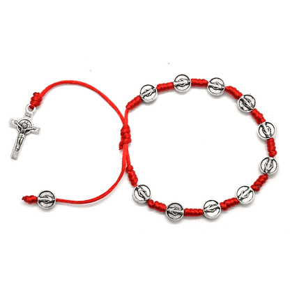 Pulsera San Benito de Protección Escarlata