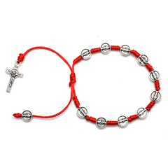 Pulsera San Benito de Protección Escarlata