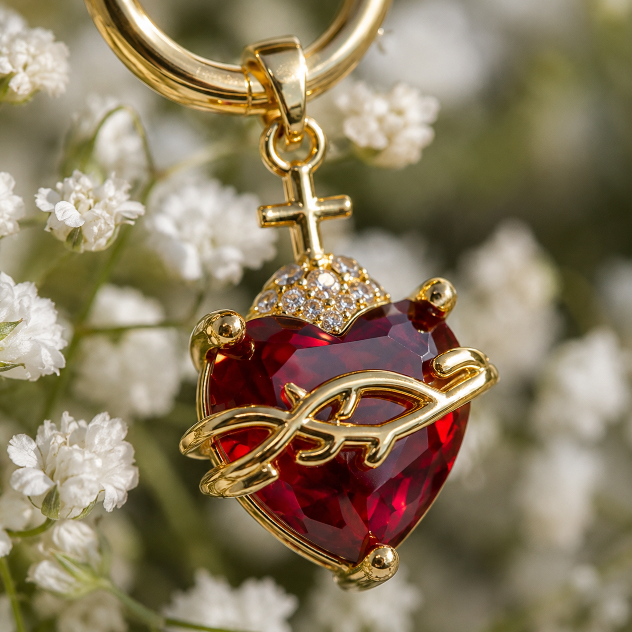 Aretes Sagrado Corazón