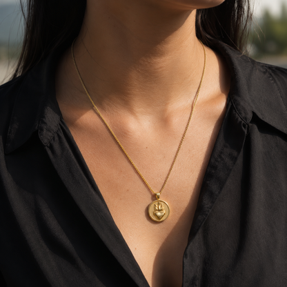 Collar Corazón Ardiente