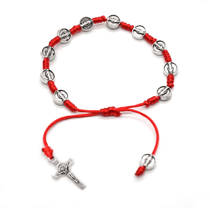 Pulsera San Benito de Protección Escarlata