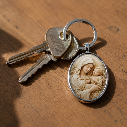 Llavero Virgen María Retro