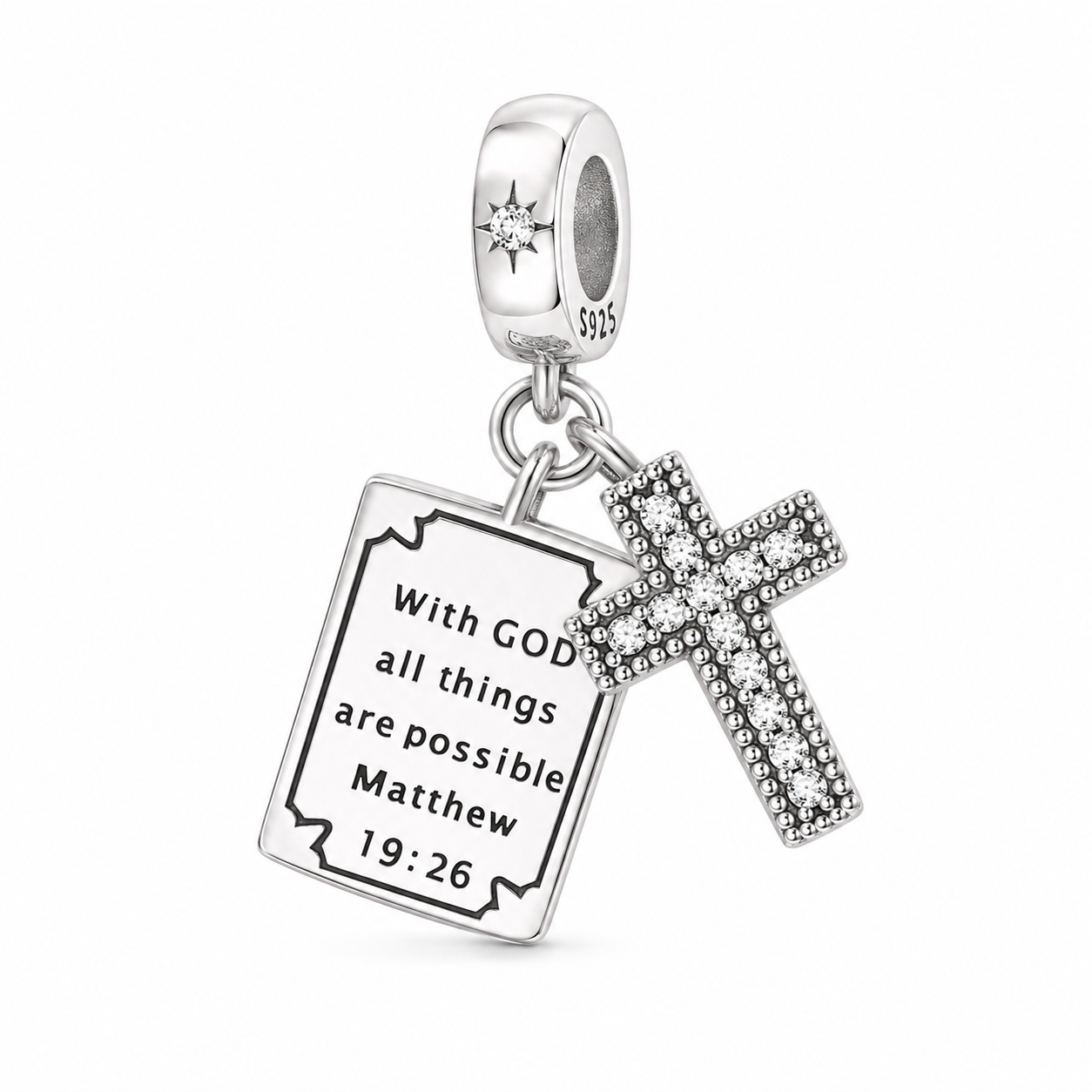Dije "Con Dios Todo Es Posible" — Plata 925