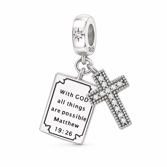 Dije "Con Dios Todo Es Posible" — Plata 925