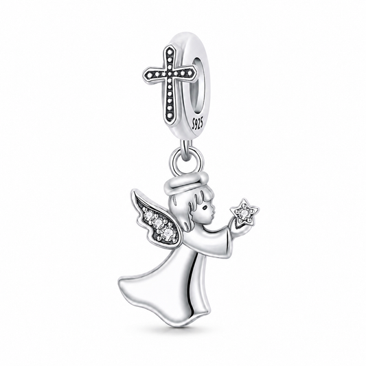 Dije Ángel con Estrella — Plata 925