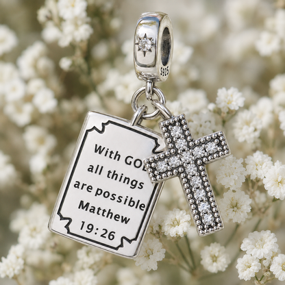 Dije "Con Dios Todo Es Posible" — Plata 925