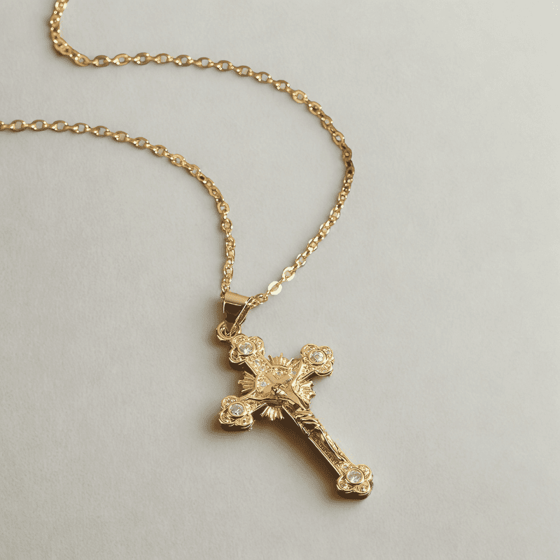 Collar Cruz Radiante