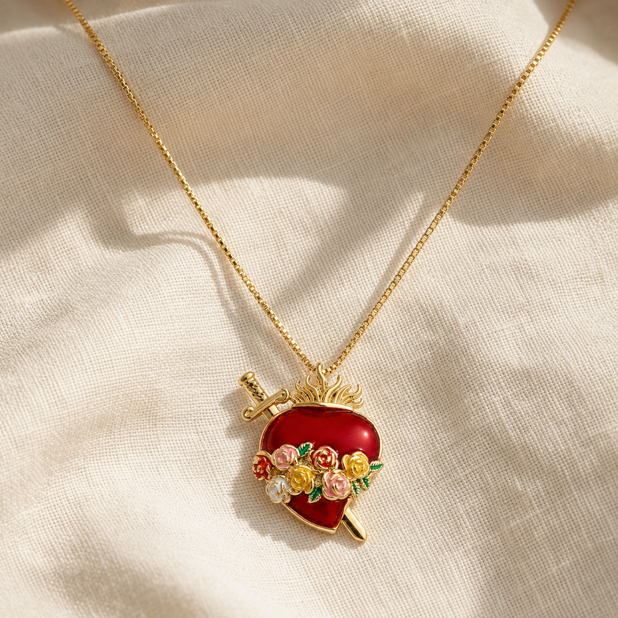 Collar Corazón de María