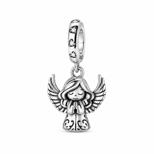 Dije Ángel en Oración — Plata 925