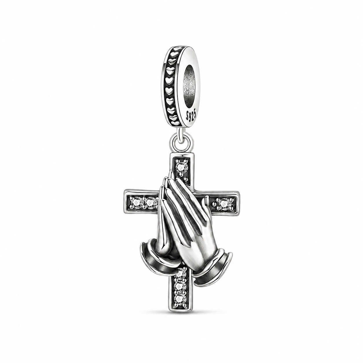 Dije Manos en Oración — Plata 925