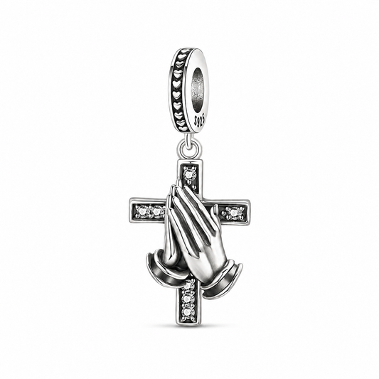 Dije Manos en Oración — Plata 925
