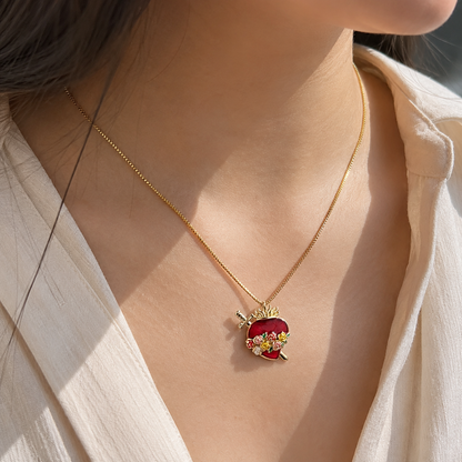 Collar Corazón de María
