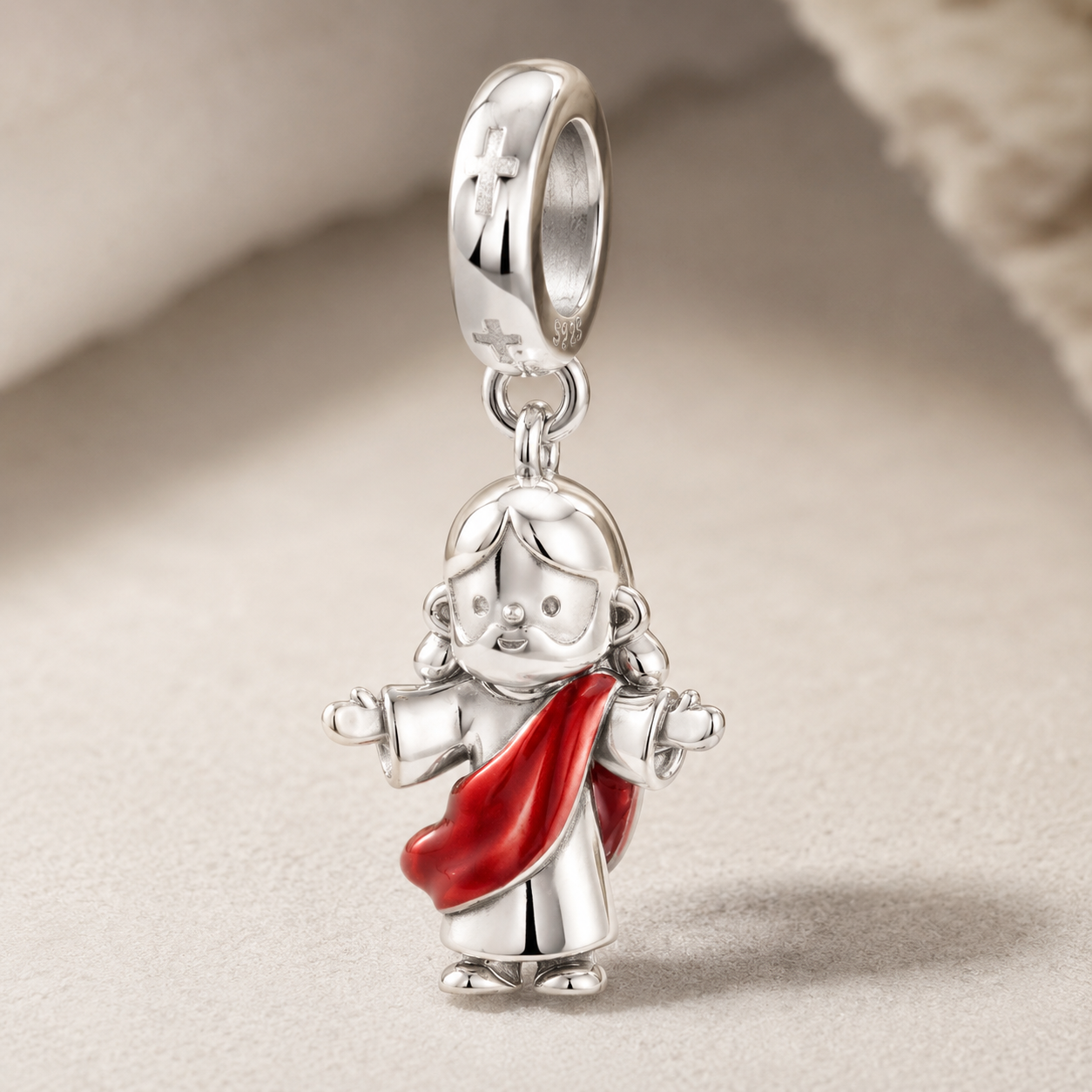 Dije Cristo Rey Resucitado — Plata 925