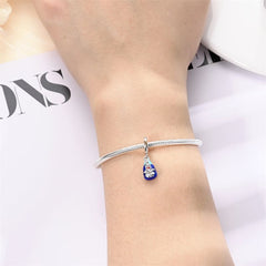 Dije de Plata 925 Pendiente Azul Nuestra Señora