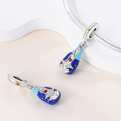 Dije de Plata 925 Pendiente Azul Nuestra Señora