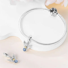 Dije de Plata 925 Colgante Ángel de la Guarda