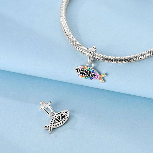 Dije Plata 925 Colgante Jesús Cristo Colores