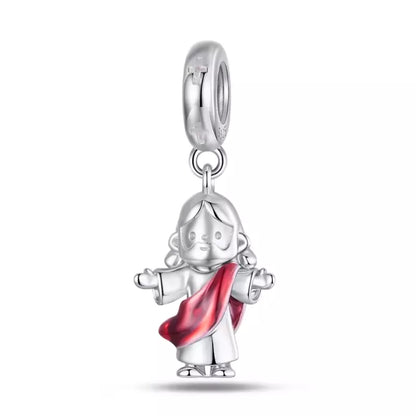 Dije Cristo Rey Resucitado — Plata 925