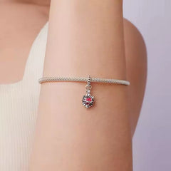 Dije de Plata 925 Colgante Sagrado Corazón de Jesús