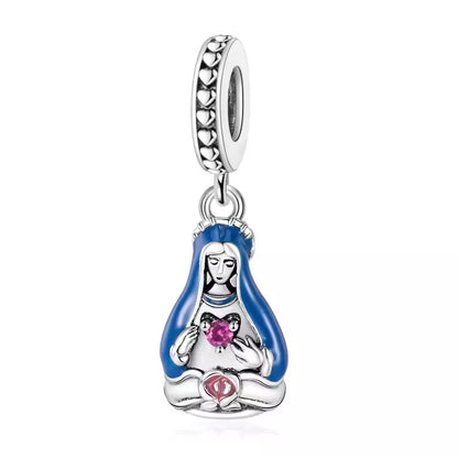Dije Inmaculado Corazón de María — Plata 925