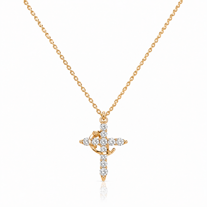 Collar Cruz & Corona – Elegancia y Propósito