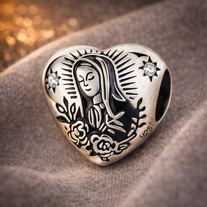 Dije Virgen de Guadalupe Patrona — Plata 925