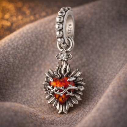 Dije Sagrado Corazón de Jesús — Plata 925