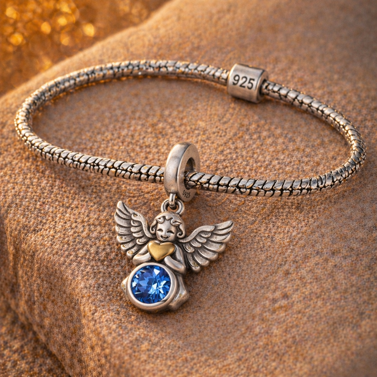 Dije Ángel Guardián de Luz — Plata 925
