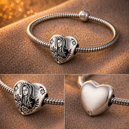Dije Virgen de Guadalupe Patrona — Plata 925